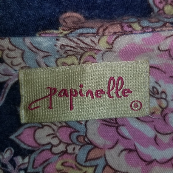 Papinelle Ella Cozy Woven Pajama Set Small EUC - Picture 6 of 10